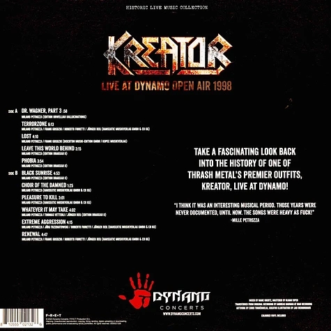 Kreator - Live At Dynamo Open Air 1998 Orange / Brown Vinyl Edition