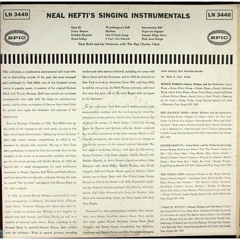 Neal Hefti's Orchestra - Singing Instrumentals