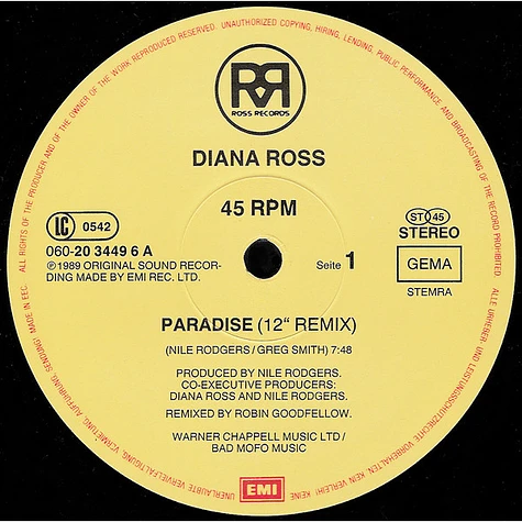 Diana Ross - Paradise (Remix)
