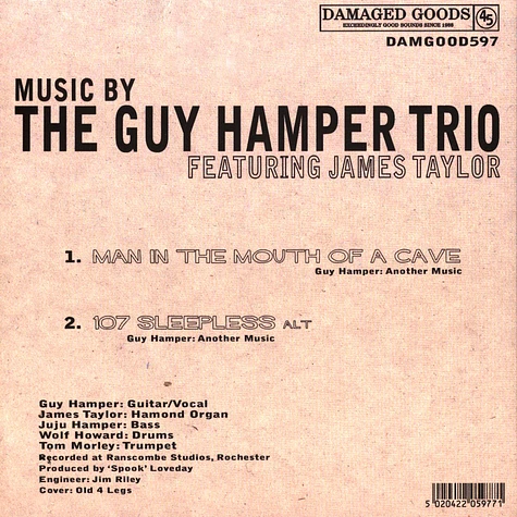 The Guy Hamper Trio Feat. James Taylor - Man In The Mouth Of A Cave