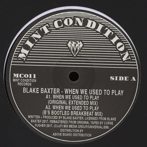 Blake Baxter - When We Used To Play