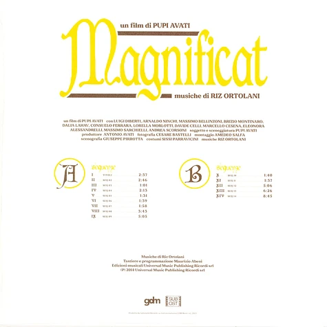 Riz Ortolani - OST Magnificat Black Vinyl Edition