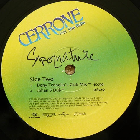 Cerrone Feat. She Belle - Supernature