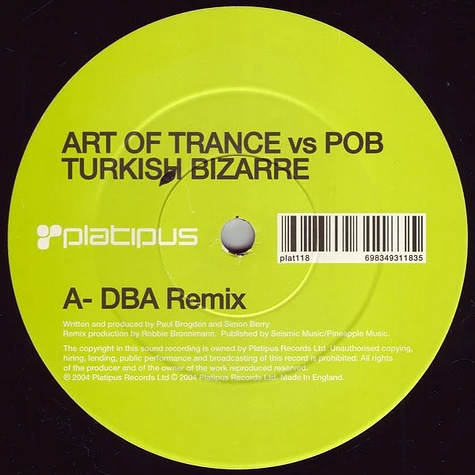 Art Of Trance Vs Pob - Turkish Bizarre