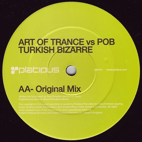 Art Of Trance Vs Pob - Turkish Bizarre