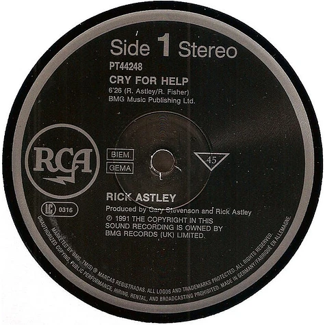 Rick Astley - Cry For Help