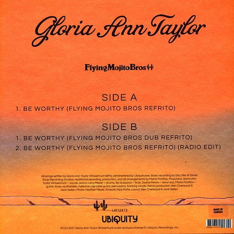Gloria Ann Taylor & Flying Mojito Bros - Be Worthy Flying Mojito Bros Refritos