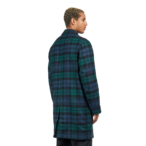 KESTIN  Edinburgh Overcoat in Defender Green Italian Wool – Kestin