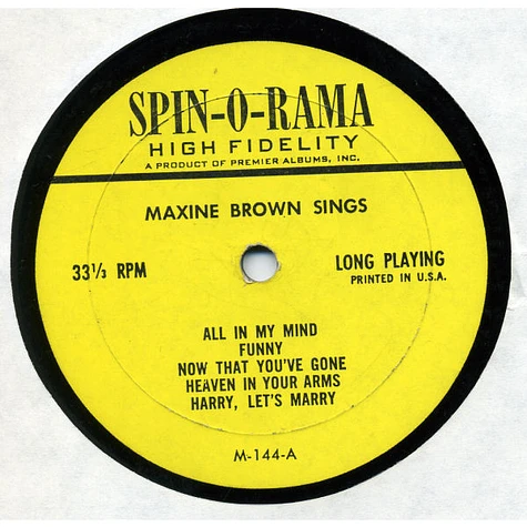 Maxine Brown / Margie Anderson - Maxine Brown Sings / Margie Anderson Sings