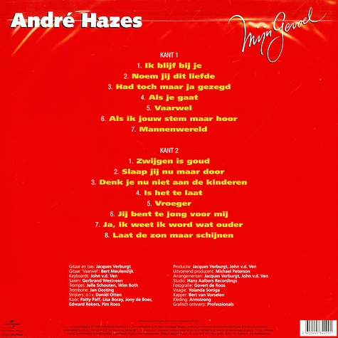 Andre Hazes - Mijn Gevoel Yellow Vinyl Edition