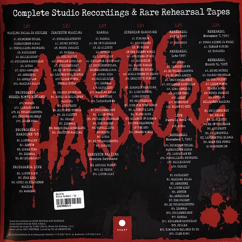 Bastards - Arctic Hardcore - Complete Studio Recordings & Rare Rehearsal Tapes 6lp Box Black Vinyl Edition