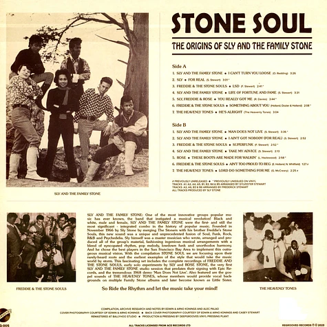 V.A. - Stone Soul - The Origins Of Sly And The Family Stone Black Vinyl Edition