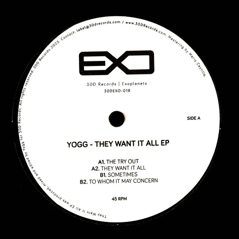 Yogg - They Want It All EP