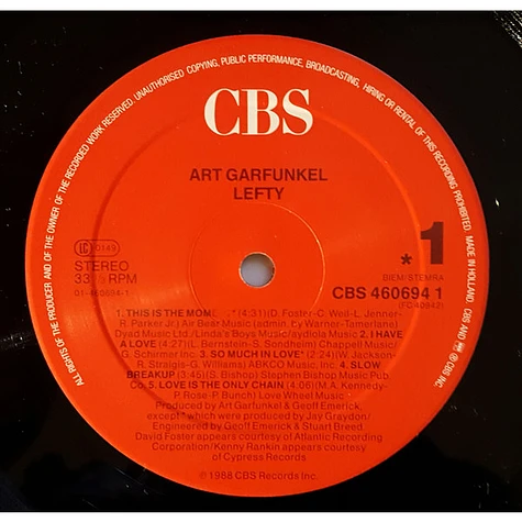 Art Garfunkel - Lefty