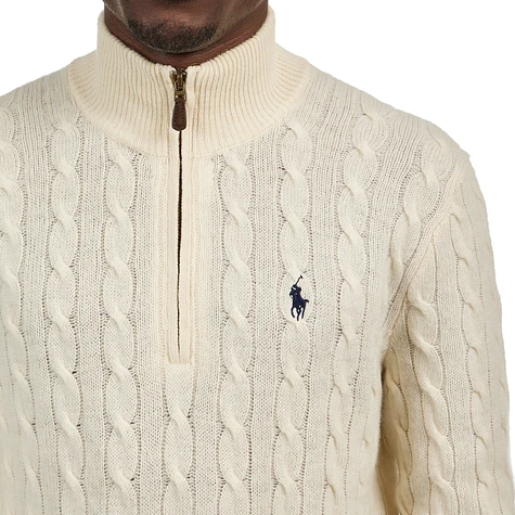 Polo Ralph Lauren - Cable-Knit Wool-Cashmere Zip Sweater