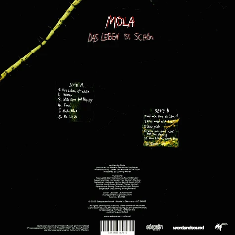 Mola - Das Leben Ist Schön Transparent Yellow Vinyl Edition