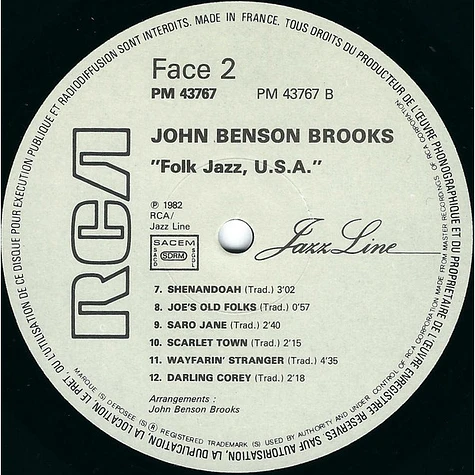 John Benson Brooks - Folk Jazz, U.S.A.