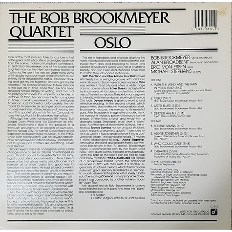 The Bob Brookmeyer Quartet - Oslo