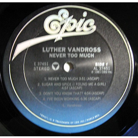 Luther Vandross - Never Too Much