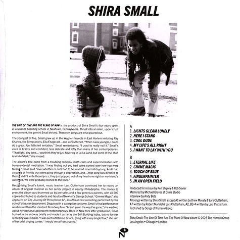 Shira Small - The Line Of Time And The Plane Of Now Silver Vinyl Edition