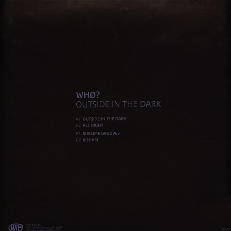 Whø? - Outside In The Dark