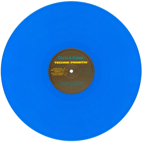 Chris & Cosey - Techno Primitiv Blue Vinyl Edition