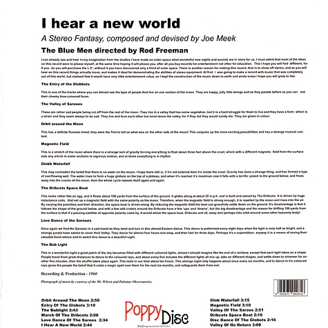 Joe Meek - I Hear A New World Black Vinyl Edition