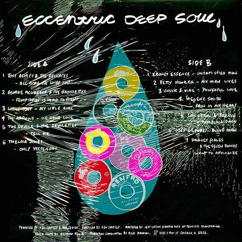 V.A. - Eccentric Deep Soul Opaque Purple / Pink Splatter Vinyl Edition