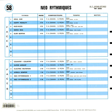 Pierre-Alain Dahan & Slim Pezin - Neo Rythmiques