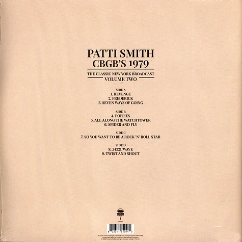Patti Smith - Cbgb's 1979 Volume 2