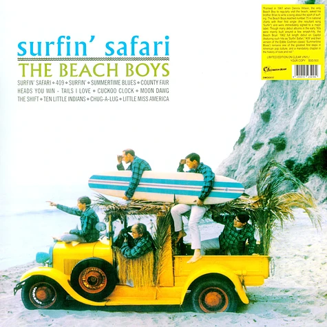 The Beach Boys - Surfin' Safari Clear Vinyl Edtion