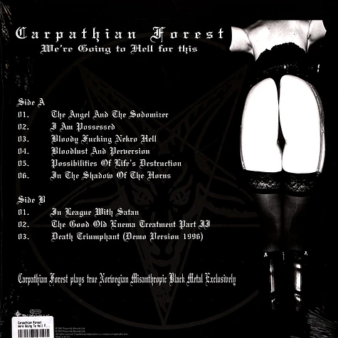 Carpathian Forest - We're Going To Hell For This