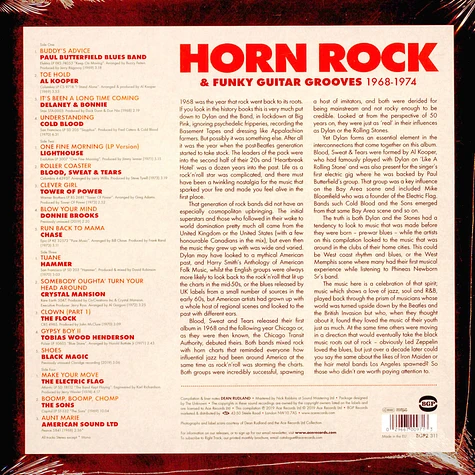 V.A. - Horn Rock & Funky Guitar Grooves 1968-1974