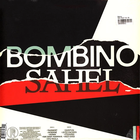 Bombino - Sahel Black Vinyl Edition