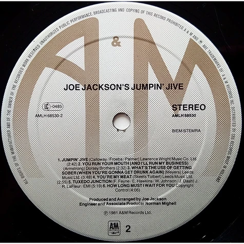 Joe Jackson - Joe Jackson's Jumpin' Jive