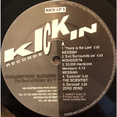 V.A. - Champion Sound (The Best Of Kickin Records Volume One)