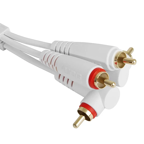 UDG - Ultimate Audio Cable Set RCA Straight-RCA Angled White 3m