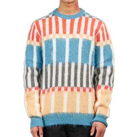 The Trilogy Tapes - TTT Check Grid Mohair Knitted Jumper
