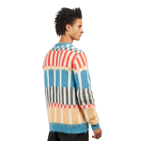 The Trilogy Tapes - TTT Check Grid Mohair Knitted Jumper