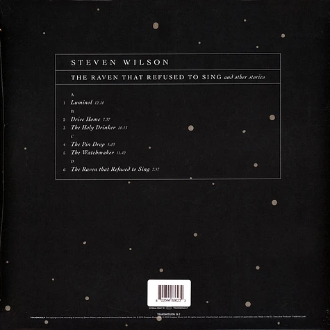 Steven Wilson - The Raven That Refused Limited Transparent Orange Vinyl Edition