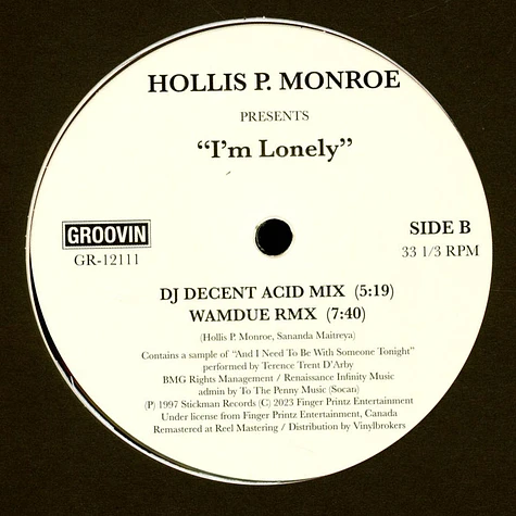 Hollis P. Monroe - I'm Lonely