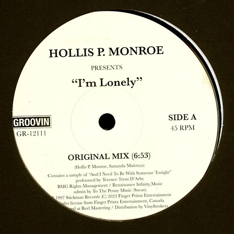 Hollis P. Monroe - I'm Lonely