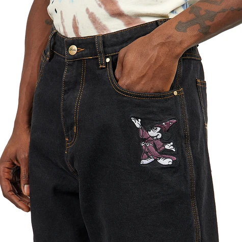 Butter Goods x Disney - Fantasia Baggy Denim Jeans (Washed Black