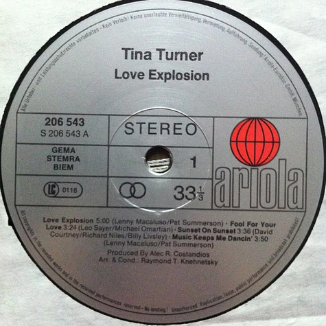 Tina Turner - Love Explosion