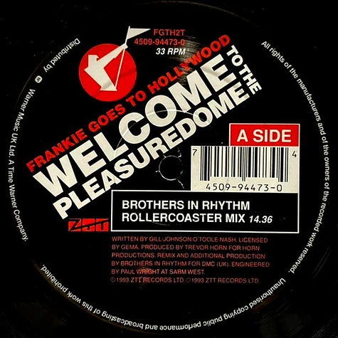 Frankie Goes To Hollywood - Welcome To The Pleasuredome