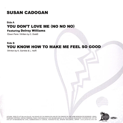 Susan Cadogan - You Don't Love Me (No No No) / You Know How To