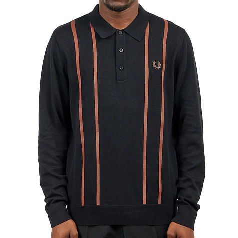 Fred Perry - Vertical Stripe Knitted Shirt
