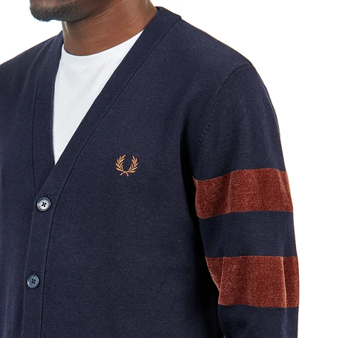Fred Perry - Textured Tipping Cardigan (Navy) | HHV