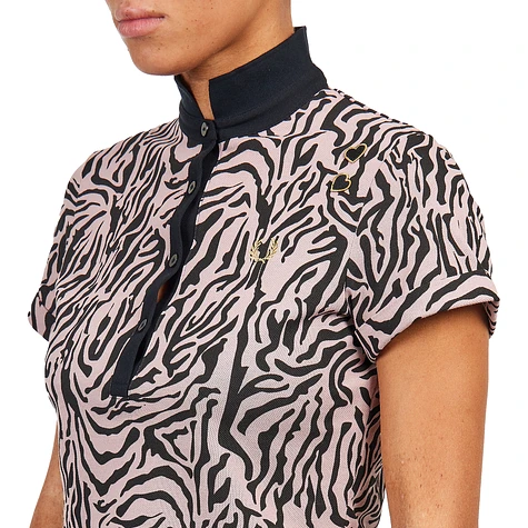 Fred Perry x Amy Winehouse Foundation - Zebra Print Polo Shirt