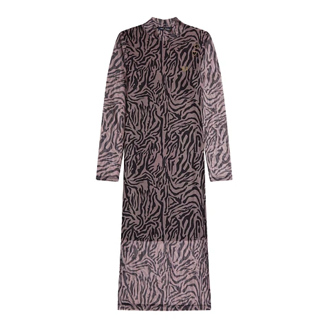 ■FRED PERRY■ Amy Winehouse Zebra Knit Dress Dusty Rose Pin Fred Perry x Amy Winehouse Foundation - Zebra Print Mesh